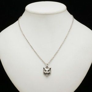 Gucci cat head necklace